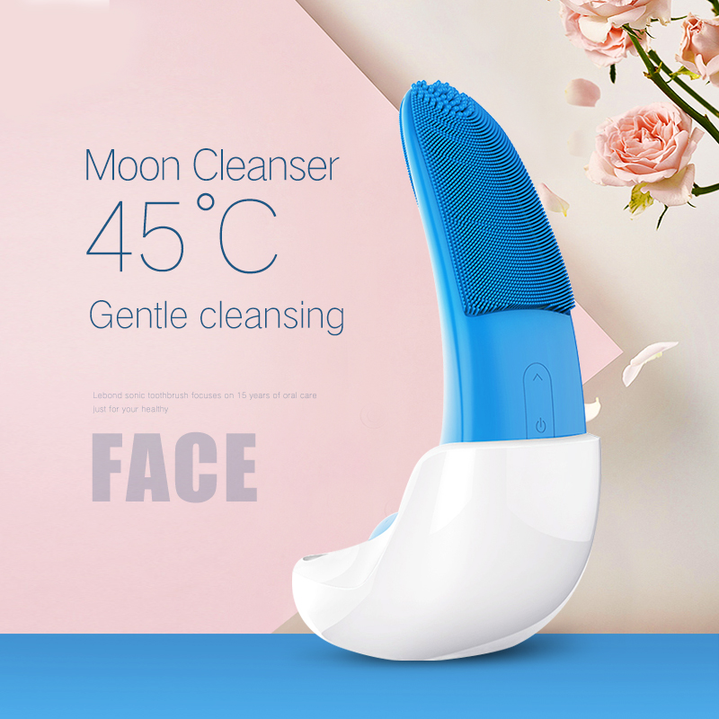 Belleza Sonic Electric Face Cepillo de limpieza Ultrasonón Facial Skin Scrubber
